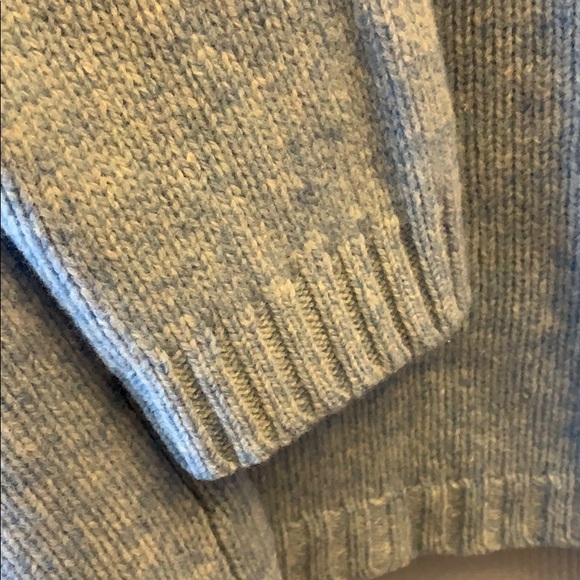 Hardy Crobb's vintage large lamb wool powder blue cardigan vtg woolmark - Picture 5 of 5